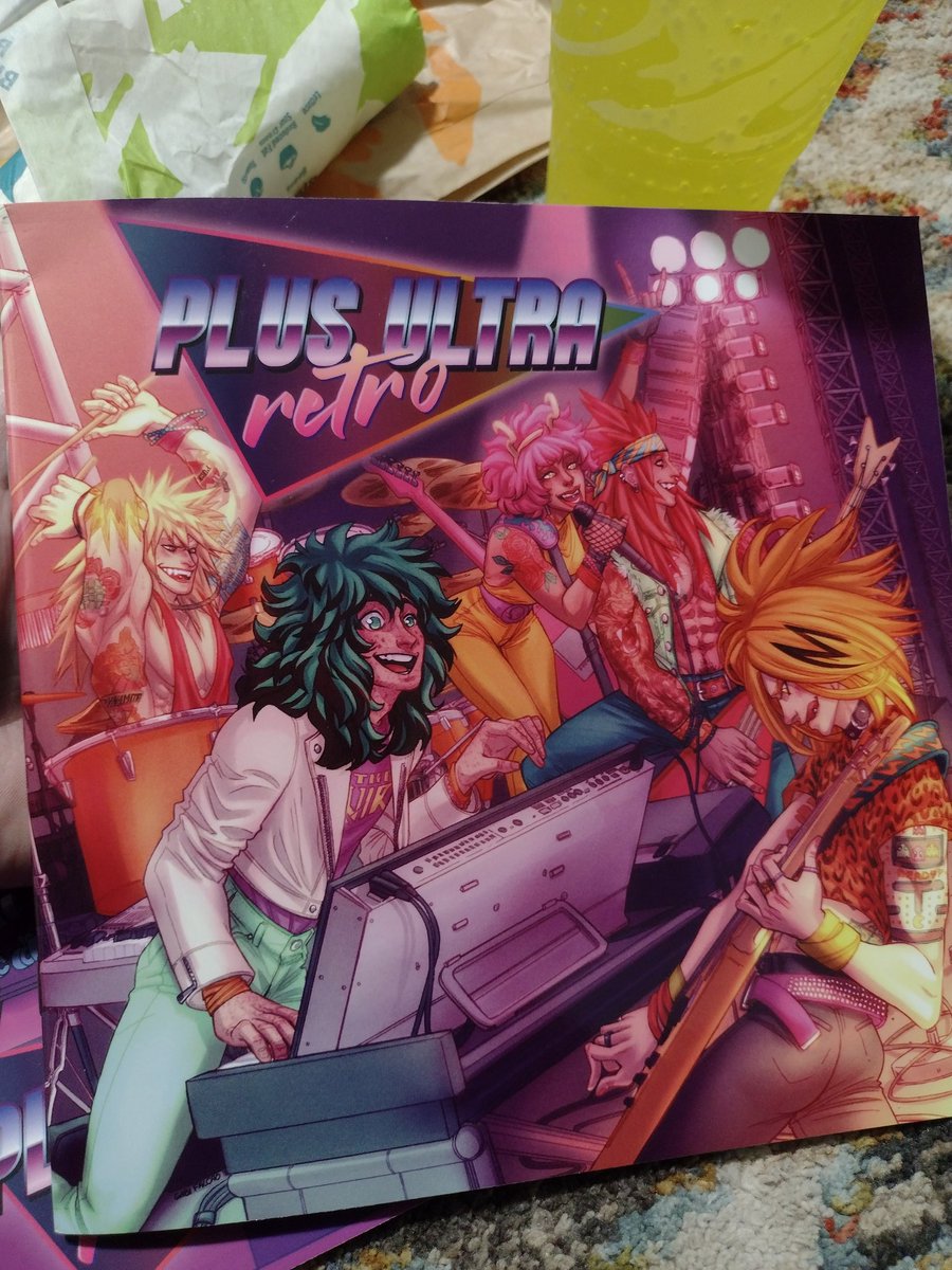 Smoke_krbk's tweet photo. @PLUSULTRAretro  how did I miss all the tattoos!!?!! Denki has a freakn' Pacman tattoo! I haven't even opened it and I'm in love the zine. Lol https://t.co/Fy8611LMqC