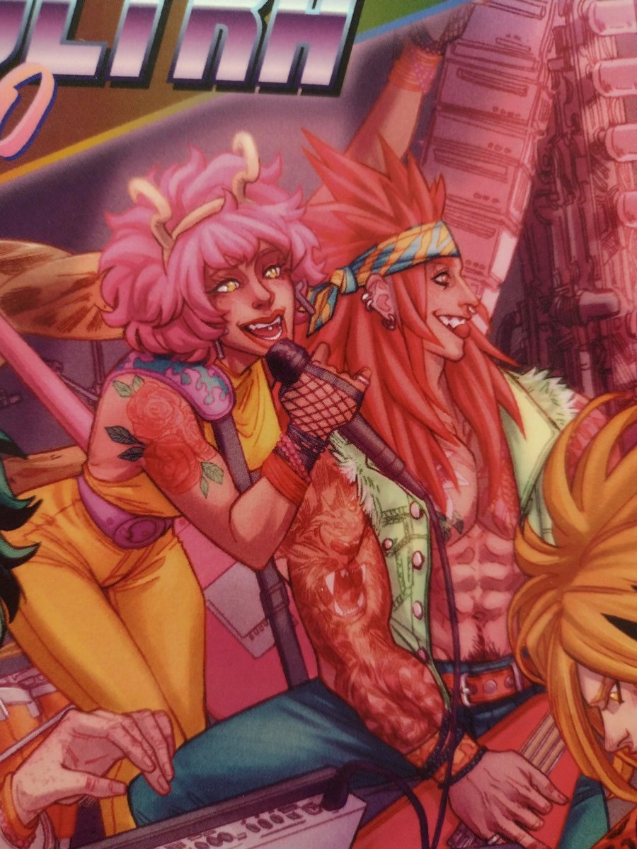Smoke_krbk's tweet photo. @PLUSULTRAretro  how did I miss all the tattoos!!?!! Denki has a freakn' Pacman tattoo! I haven't even opened it and I'm in love the zine. Lol https://t.co/Fy8611LMqC