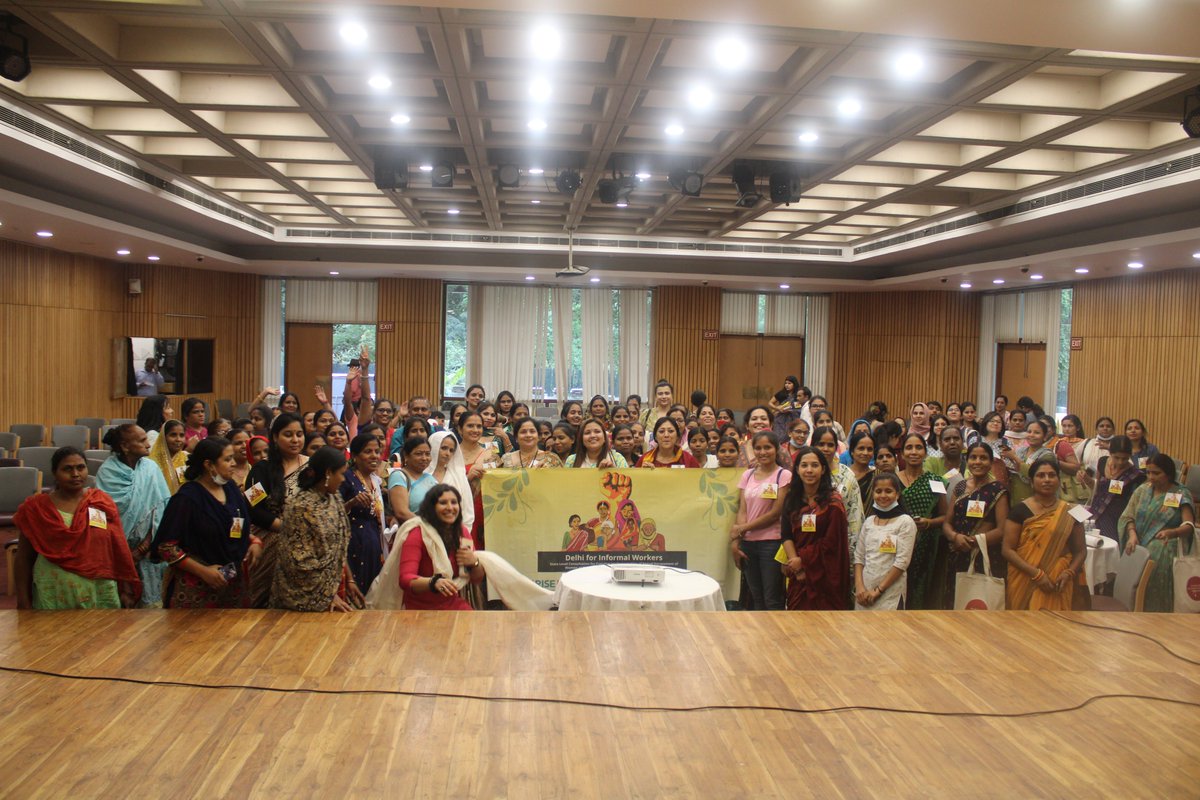 FoundationMf's tweet photo. In photos: yesterday Delhi's informal workers deliberated recommendations to strengthen implementation of #SHWAct2013, a landmark move drawing on data collected by women themselves. The recommendations are a crucial step towards making workplaces safer for all women in Delhi. https://t.co/2284eiy66Y
