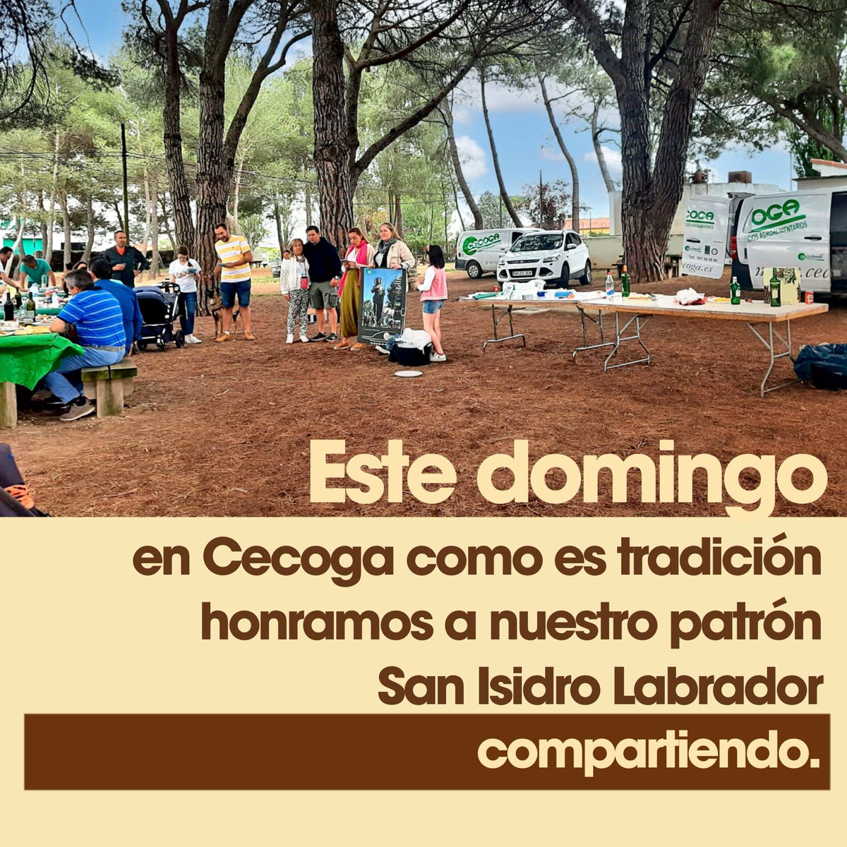 cecogainfo's tweet photo. Desde Cecoga mandamos nuestros mejores deseos a todos nuestros clientes y amigos en este día tan especial para los que nos dedicamos al campo.
🌳🌳🧑🏻🌾🌾🚜🥘🌳🌳
#sanisidro #labrador #agroalimentacion #cecoga #arandadeduero #roa #lerma #peñafiel #sanestebandegormaz #soria https://t.co/IMmX8rjdvN