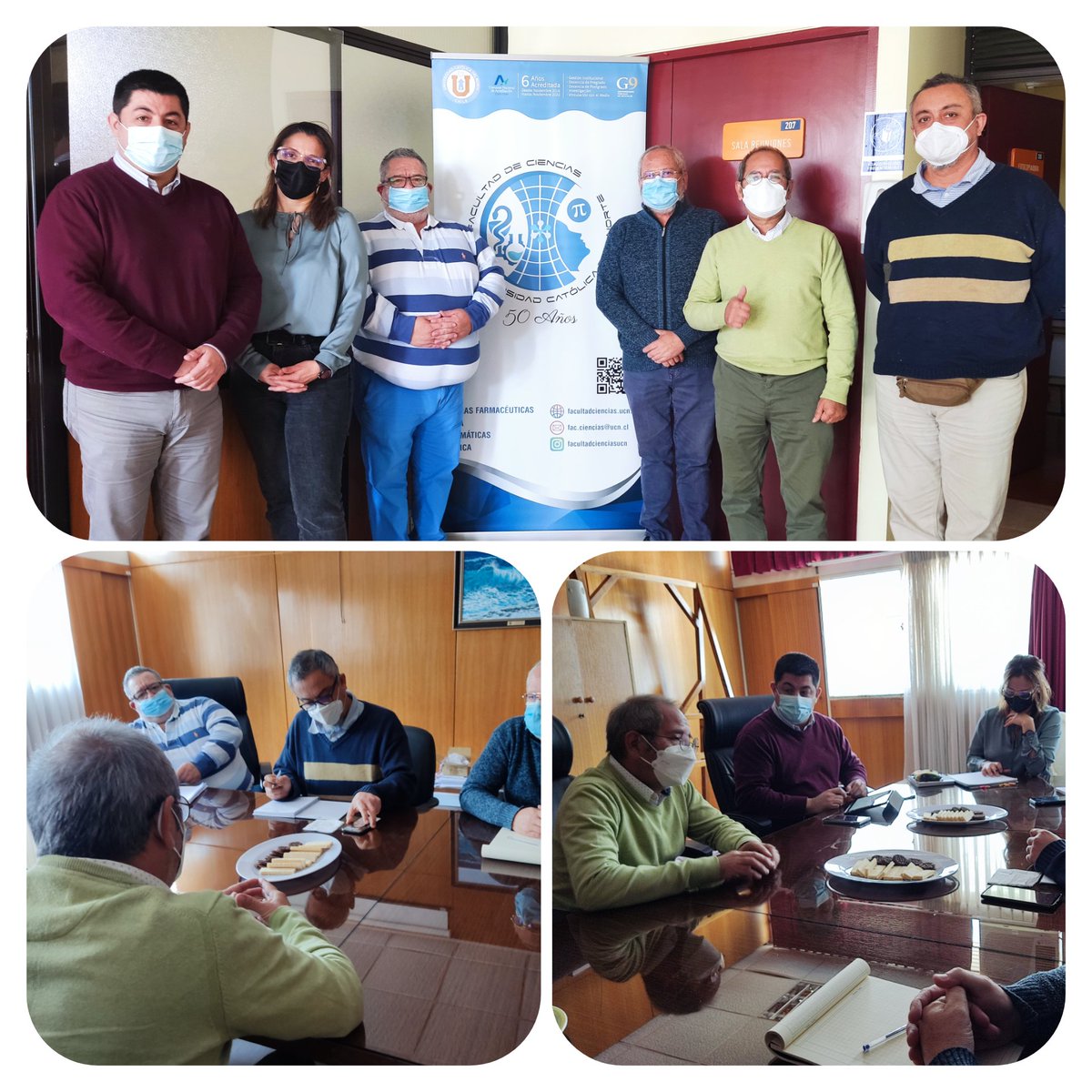 <a href="/SeremiCienciaN/">Seremi Ciencia Macrozona Norte</a> <a href="/rmoragamamani/">Rubén Moraga Mamani</a> se presentó una primera reunión con el Decano de la facultad de ciencias <a href="/UCNorte/">Universidad Católica del Norte</a>, Luis del Campo, lo saludó por los 50 años de la facultad, y hablaron de proyectos de ciencia, los FIC-R y del rol <a href="/min_ciencia/">Ministerio de Ciencia</a> en la macrozona con las universidades