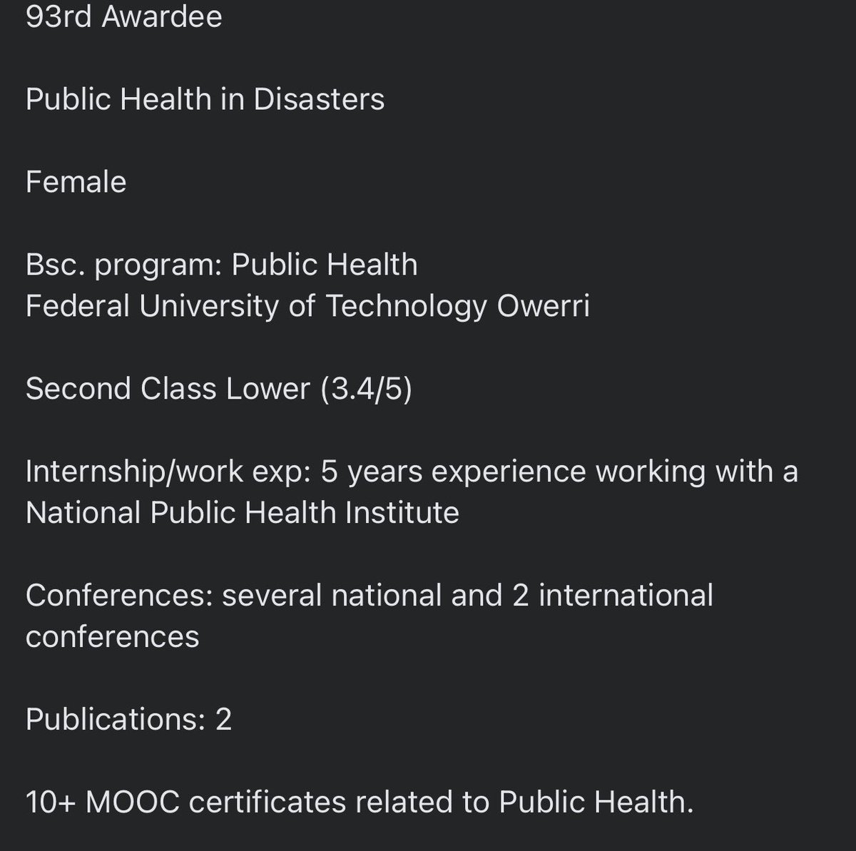 Jamaticulus's tweet photo. Second Class Lower (2.2) to Europe. All expenses paid 🚀

While you can’t change your grades, you can do much more to better your chances.

👇🏽👇🏽👇🏽 https://t.co/eqTAEj7WD8