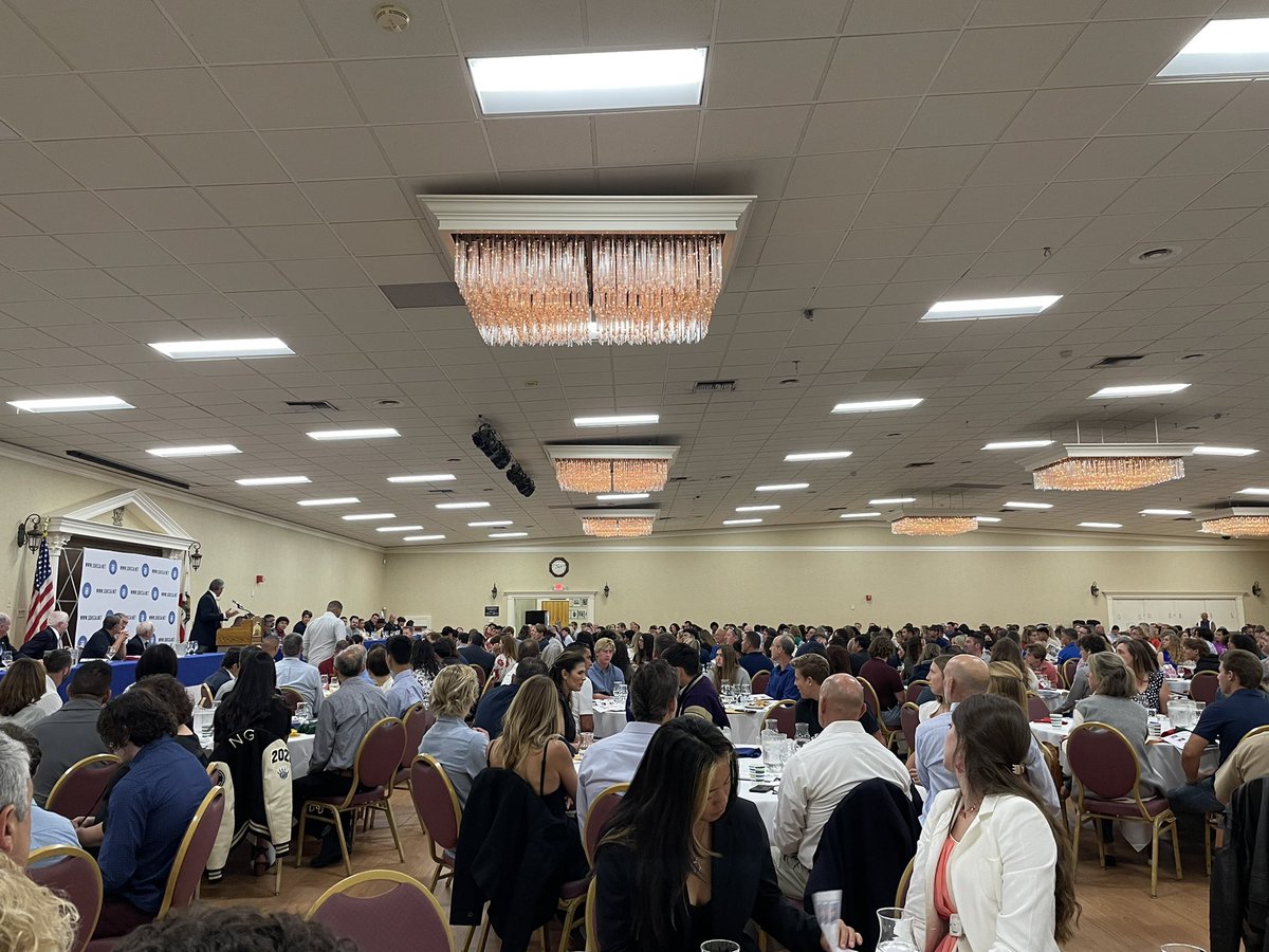 Thrilled to be back in person honoring Scholar Athletes at our annual breakfast.