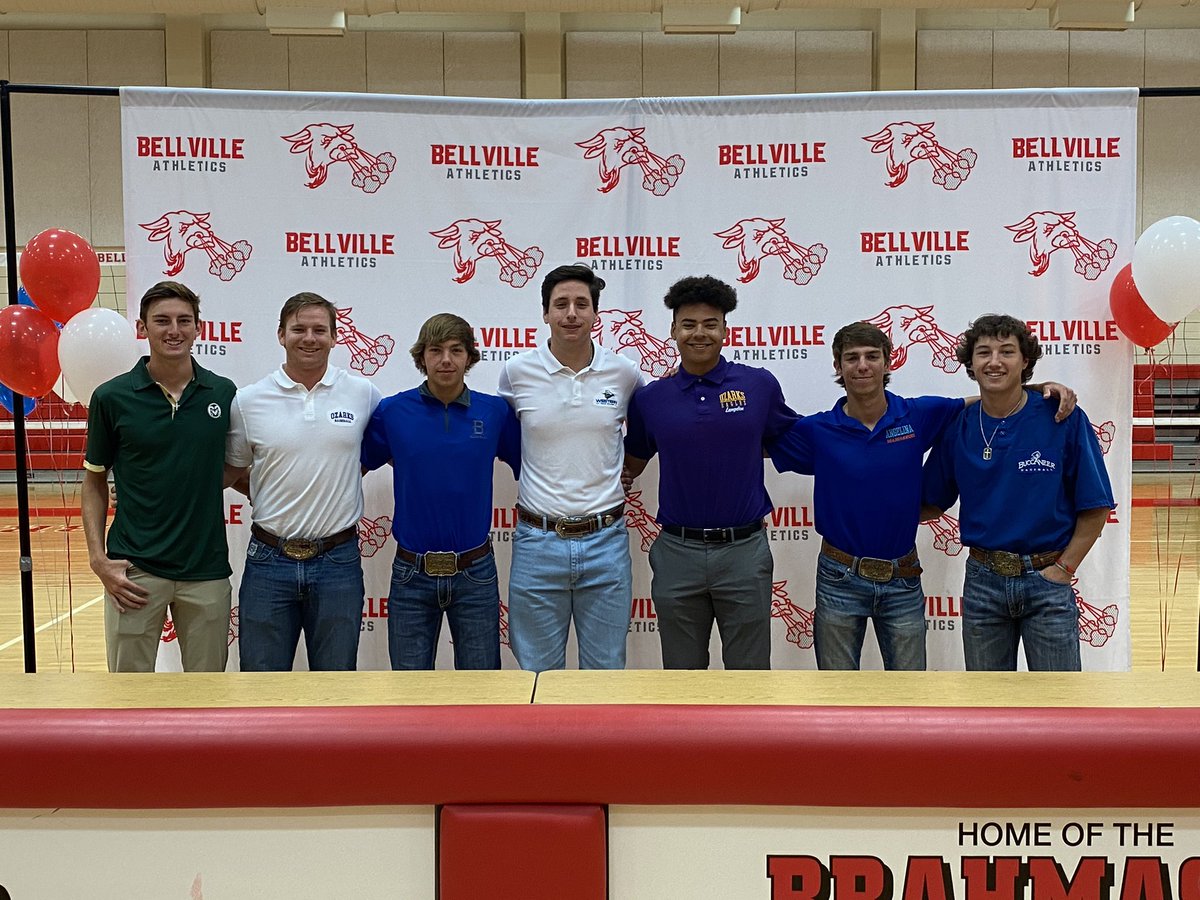 We are proud of this very special group of young men!

Colton Kaase (Colorado State👟)
Riley Majewski (U. of The Ozarks⚾️)
Cody Pfeffer (Blinn ⚾️)
Kannon Meissner (Western TX⚾️)
Langdon Townsend (U. of The Ozarks)
Isaac Yuna (Angelina ⚾️)
Carson Peschel (Blinn ⚾️)

#SigningDay