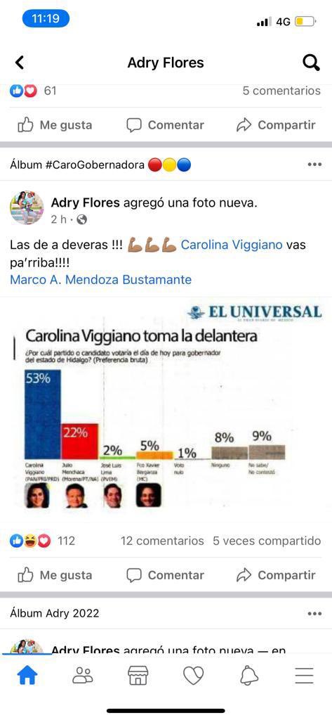 Tai_luchong's tweet photo. Es una vergüenza que Adriana Flores coordinadora de las mujeres de la campaña de Carolina Viggiano haga Fake News alterando las encuestas publicadas del @El_Universal_Mx https://t.co/zfjh5DC7Hv