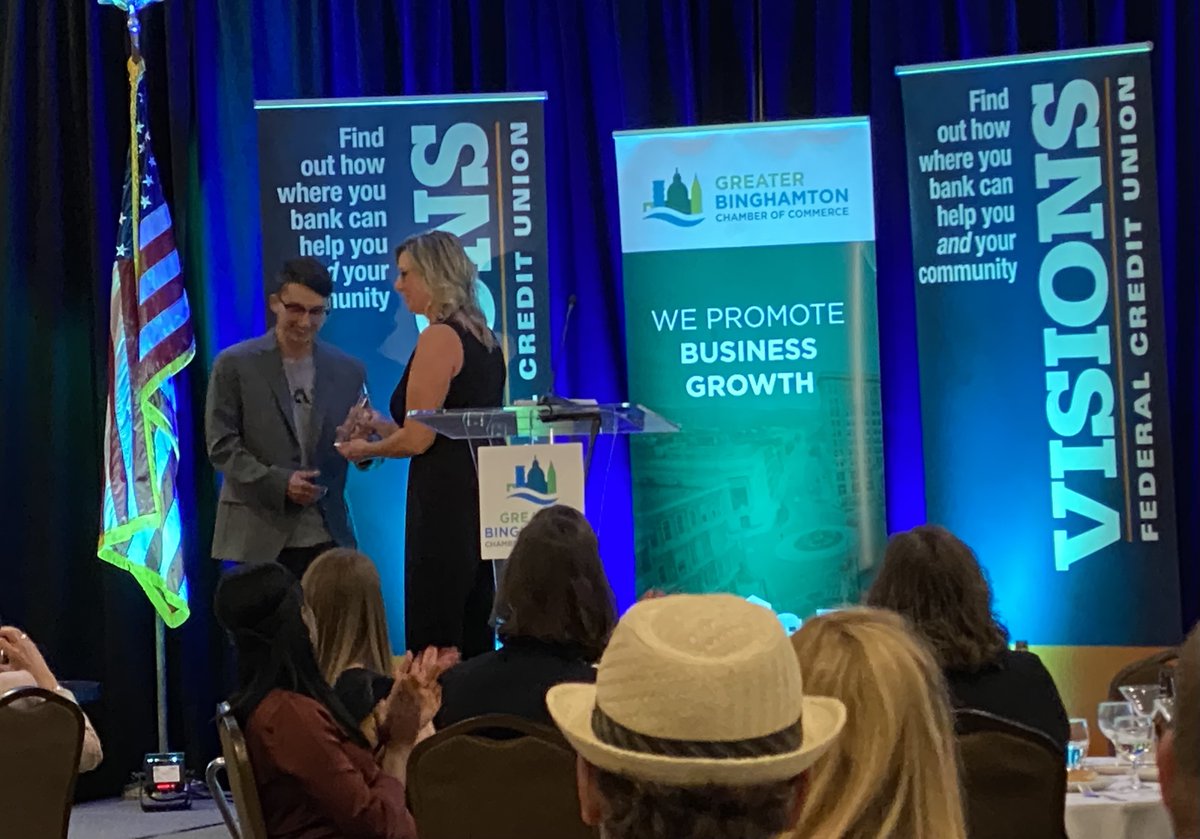 TheKoffman's tweet photo. The accolades continue to stack up for @KLAWIndustries as founder Jacob Kumpon was named 2022 Entrepreneur of the year by the Greater Binghamton Chamber of Commerce at its 58th Annual Dinner and Meeting held on 5/12 🏆 #Startup #ClimateTech #Incubator #UpstateNY https://t.co/mslNJVwTuT