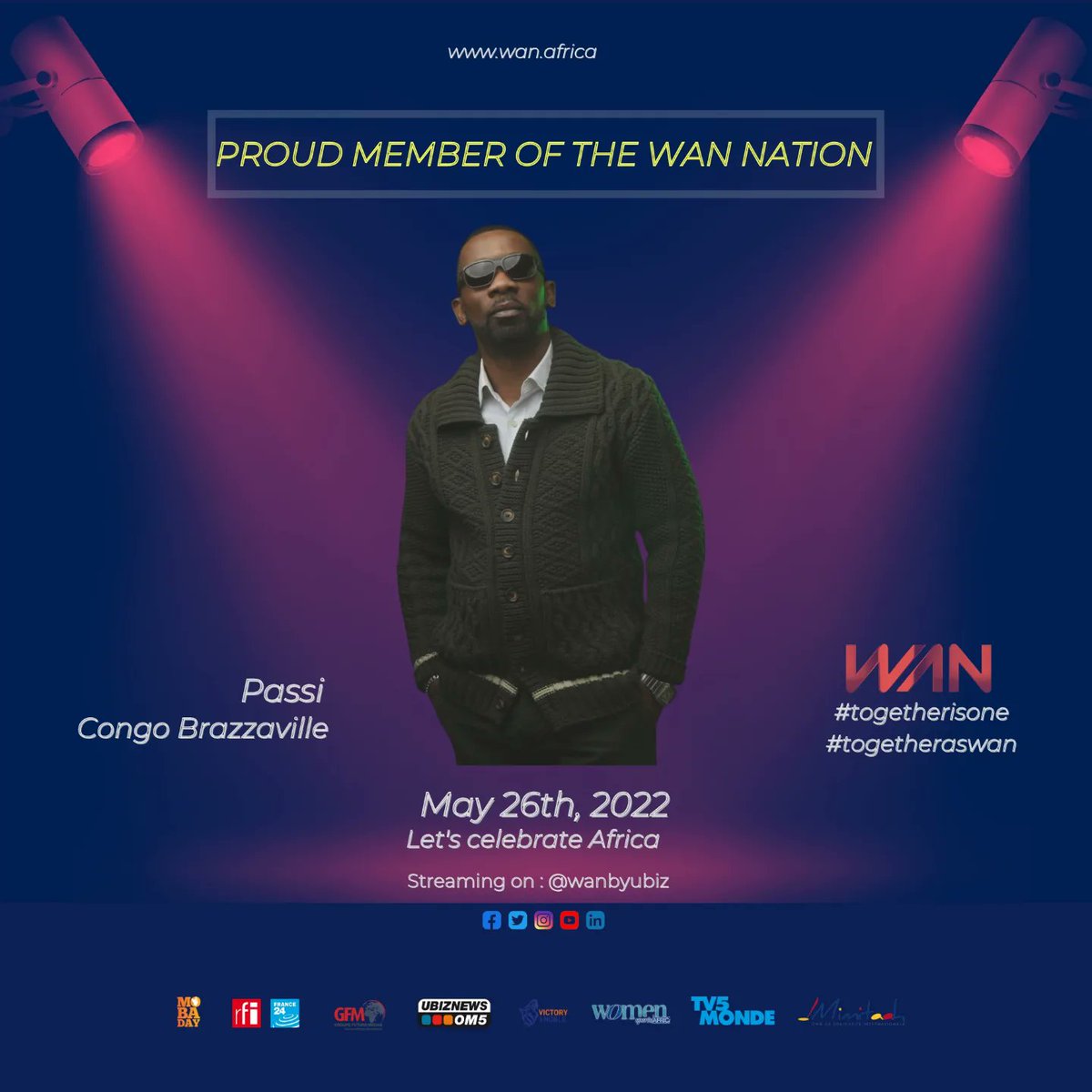 WANbyUbiz's tweet photo. Let's join S.E. Tebogo Seokolo , Alexandra Cordebard, @passi_issap and Noella Coursaris Musunka for the WAN SHOW 2022 on May, 26th.
Be there ✌🏾✌️

#iamwan #togetherisone #togetheraswan https://t.co/LJLUuoXu4y