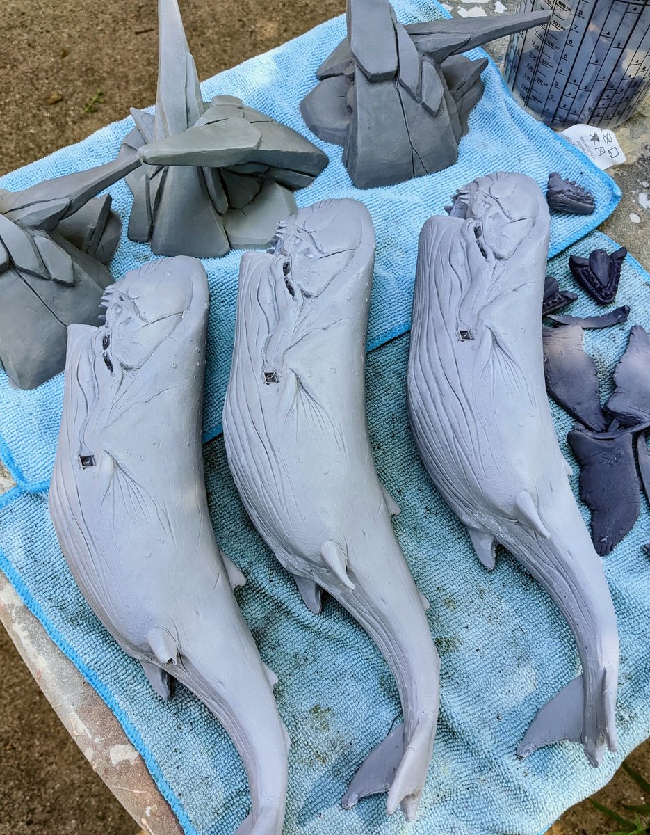 Hello it's WHALE SEASON!!! These Dishonored Void Whales are ready for assembly and priming. 

#Dishonored
