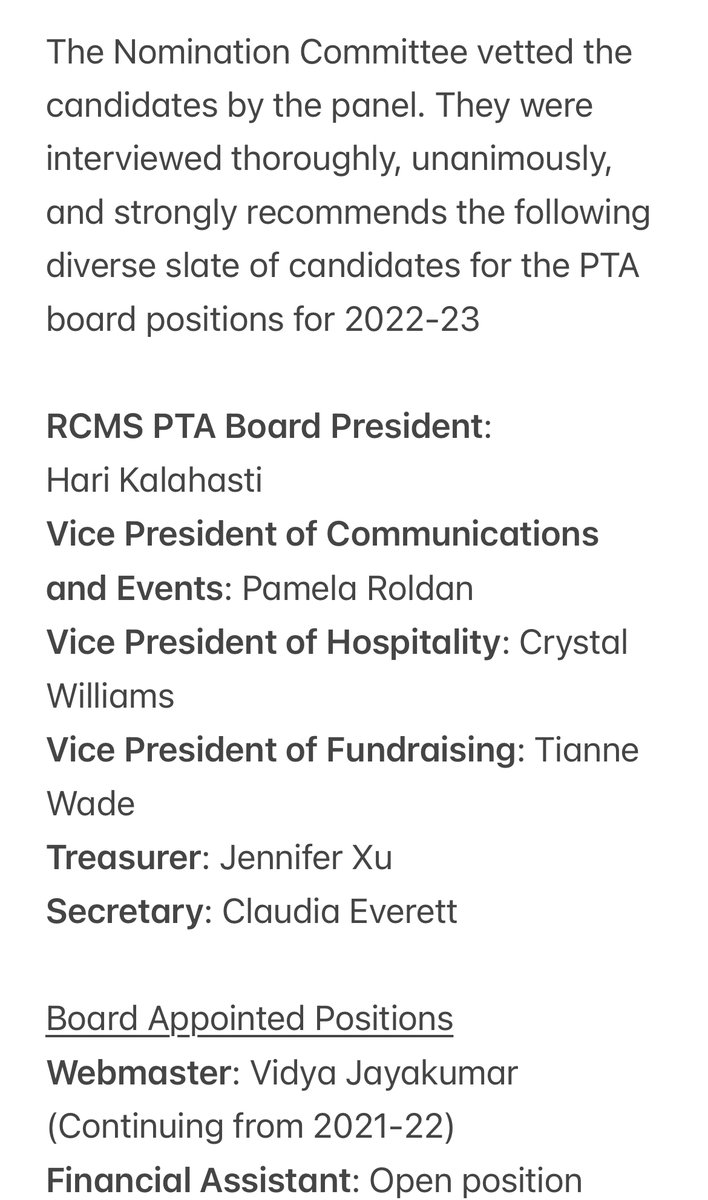 RCMS_PTA's tweet photo. Please join us for the last RCMS PTA membership meeting for the 2021-22 school year. PTA Board members for the next academic year 2022-23 will be elected based on recommendations by the RCMS PTA Nomination Committee.

Where: RCMS Libary
When: May 17th, 2022, 6-7 pm https://t.co/jqegLujL4f