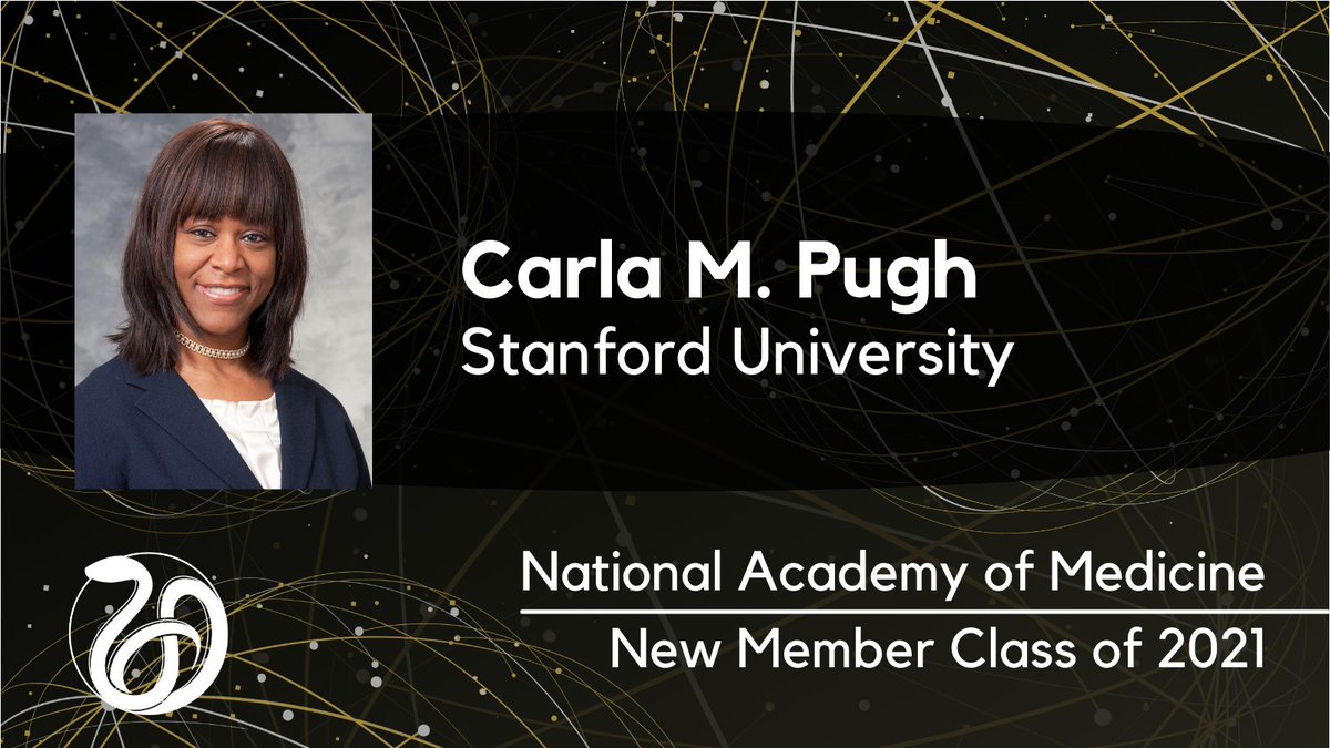 .<a href="/CarlaPughMDPhD/">Carla Pugh MD PhD</a> of <a href="/StanfordSurgery/">Stanford Surgery</a> was elected as a member of the National Academy of Medicine in 2021. Congratulations and welcome! #NAMclassof2021
