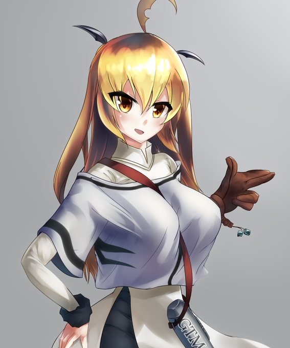 中学の頃からラクガキしてた鮫型の海竜のオリキャラ(人の形態にもなる)いるんだけど、擬人化モノ知るずっと前に考えたから人形態にあんまり竜の意匠取り入れてないんだよね… 