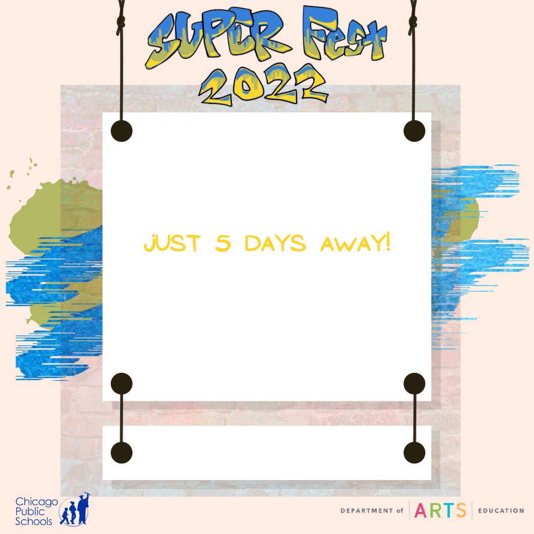 CPS_Arts's tweet photo. SUPERFEST IS ONLY 5 DAYS AWAY! Join us May 21st &amp; 22nd for some amazing Arts Workshops! Joshua Bohnsack session "What Do Editors Want?" is at 1PM on Saturday. To sign up for sessions and to learn more about SUPERFest go to: https://t.co/R4gcvI7XHR https://t.co/mKyQct9XWP