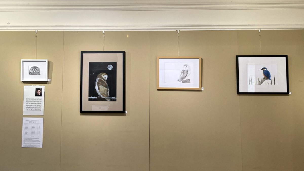 SarahHeanley's tweet photo. 📢 Exhibition of #drawings and #paintings by the talented @heanley_rob at #Godalming Museum 😍

Open Thurs. to Sat., 11am until 3pm. Ends 21st May.

#wildlife #wildlifeart #SurreyHills #Cumbria @LoveGodalming @SurreyLife @SurreyWT https://t.co/BFk5Xpxj3a