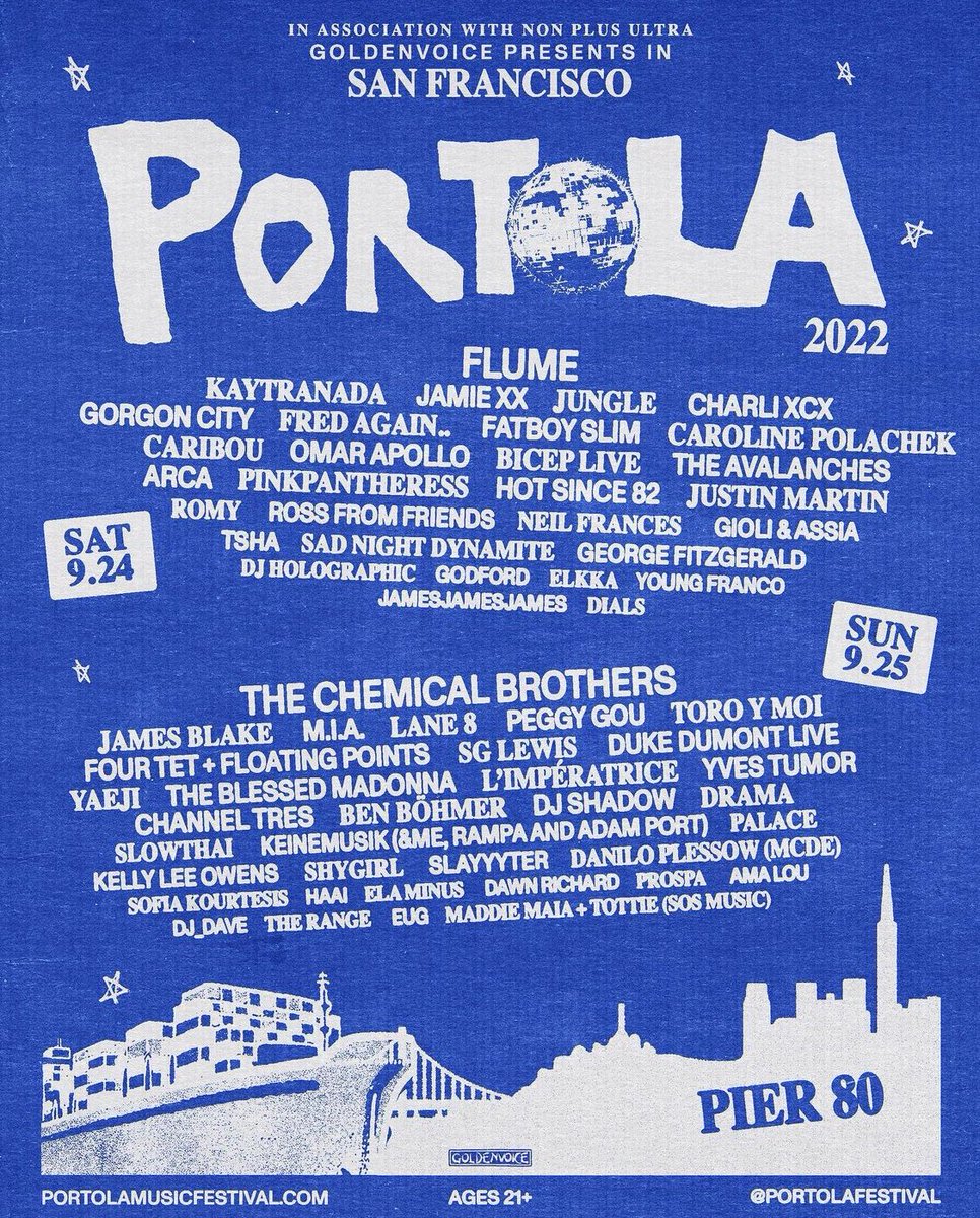 DoTheBay's tweet photo. Portola Festival takes over SF's Pier 80 September 24-25 🌐 Presale tix go up this Friday at 10am and we're giving away a pair of VIP passes ‼️👉 https://t.co/IIOQq19YY5 https://t.co/2SbfPdNMHQ