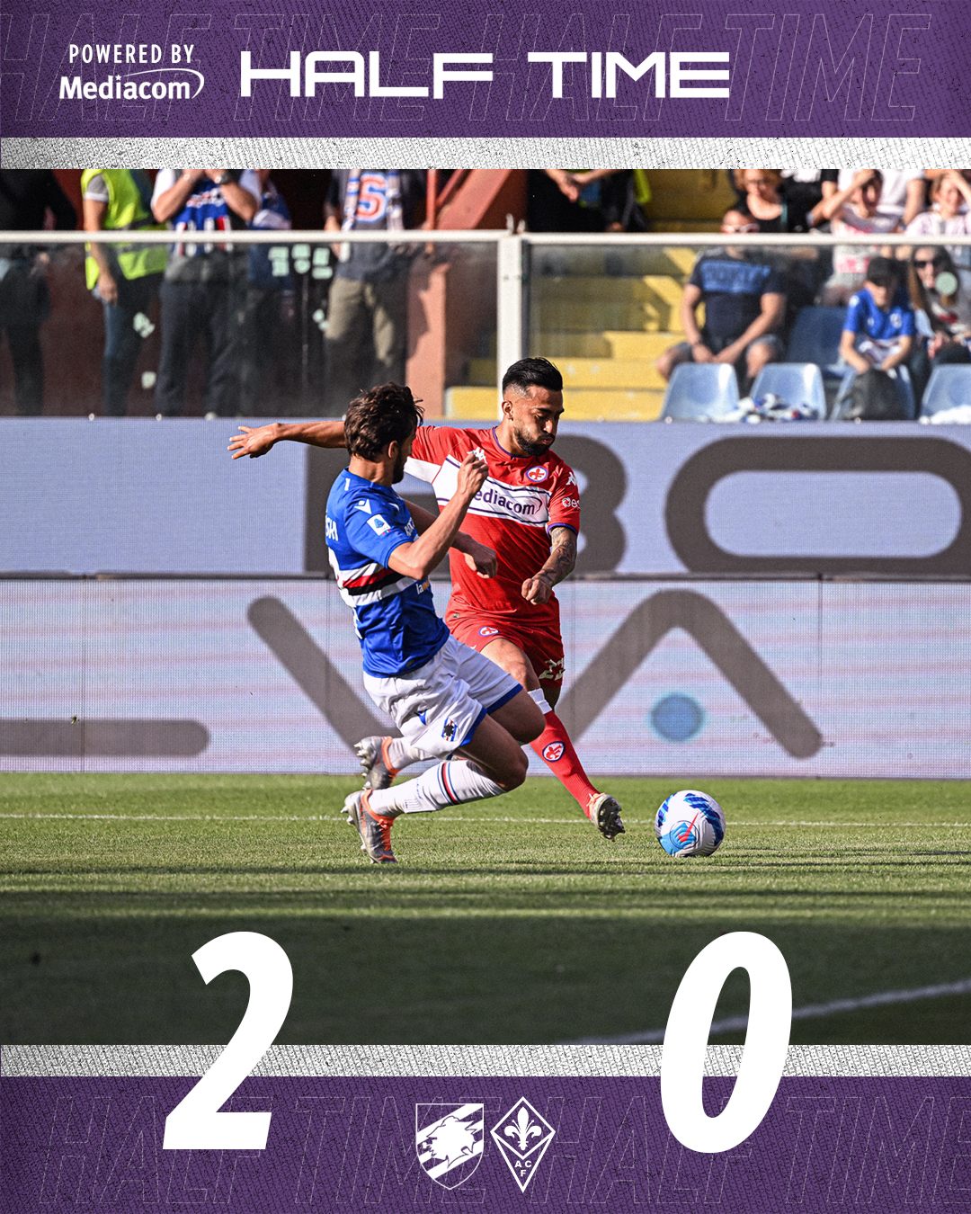 ACF Fiorentina English on X: We trail at the break