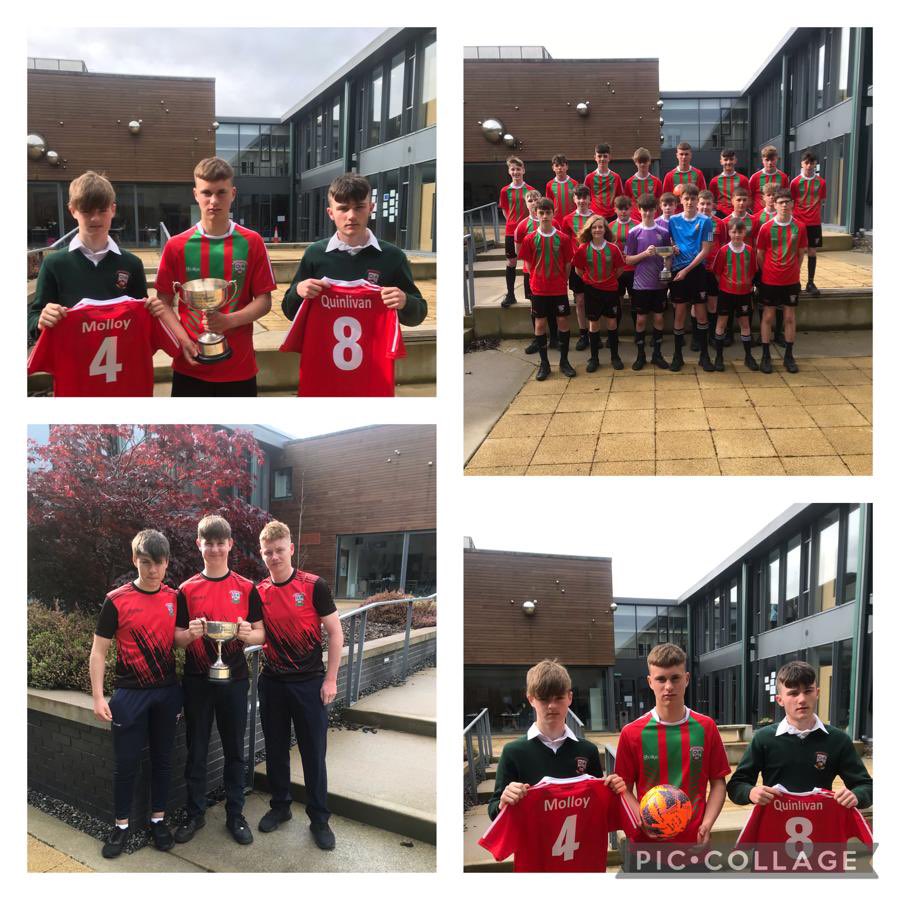 U 15 Munster Champions and TY Management Team were presented with their new kit to mark their commitment and success over the year. ⚽️👏🏆