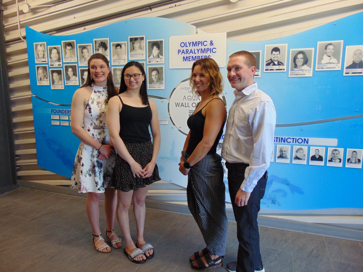 LondonAquatics's tweet photo. Congratulations to our 2022 Wall of Fame inductees!

Maggie Mac Neil
2022 Olympic Gold, Silver and Bronze Medalist

Jillian Best
2017 and 2019 World Transplant Games

Charis Huddle
2019 FISU Games 

#ldnont #londonontario #walloffame2022 #amazinglondoners https://t.co/yP4ckpOYuv