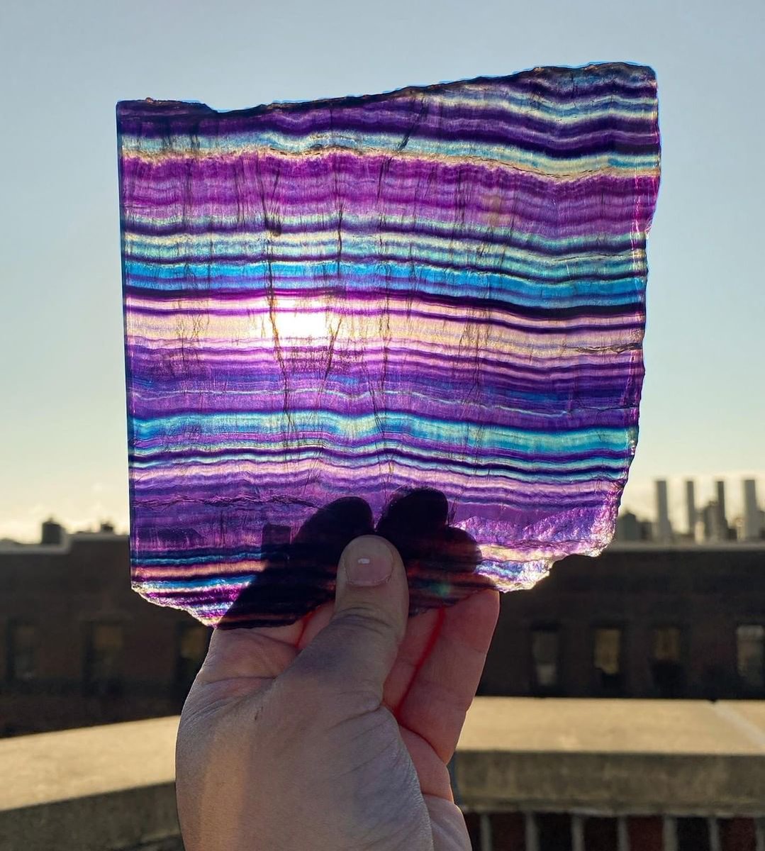GeologyTime's tweet image. Check Out This Gorgeous Rainbow Fluorite Slab.

Photo ©️ @Able_ground_crystals

#crystals #minerals #gems