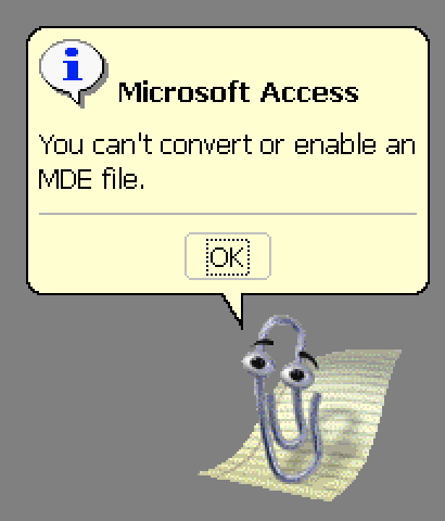 CHLThor's tweet image. Clippy says no. #fileformats #digipres #Microsoft