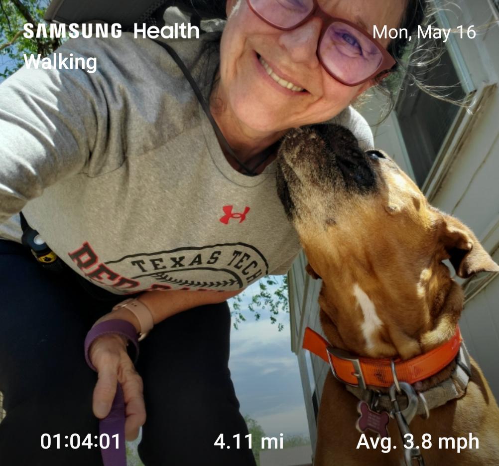 GruvyGurl's tweet photo. Spring 2022 is in the books &amp; I celebrated by taking a 4 mile walk/jog! It was really getting hot for Ginger &amp; me by the time we finished. #HealthyHeart #SummerBreak! #CardioFix #GetFit https://t.co/B66dWAeGYU