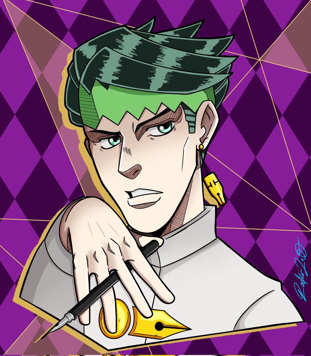 rocker2point0's tweet photo. Rohan Kishibe/ Jolyne Cujoh https://t.co/H9TAVsSmee