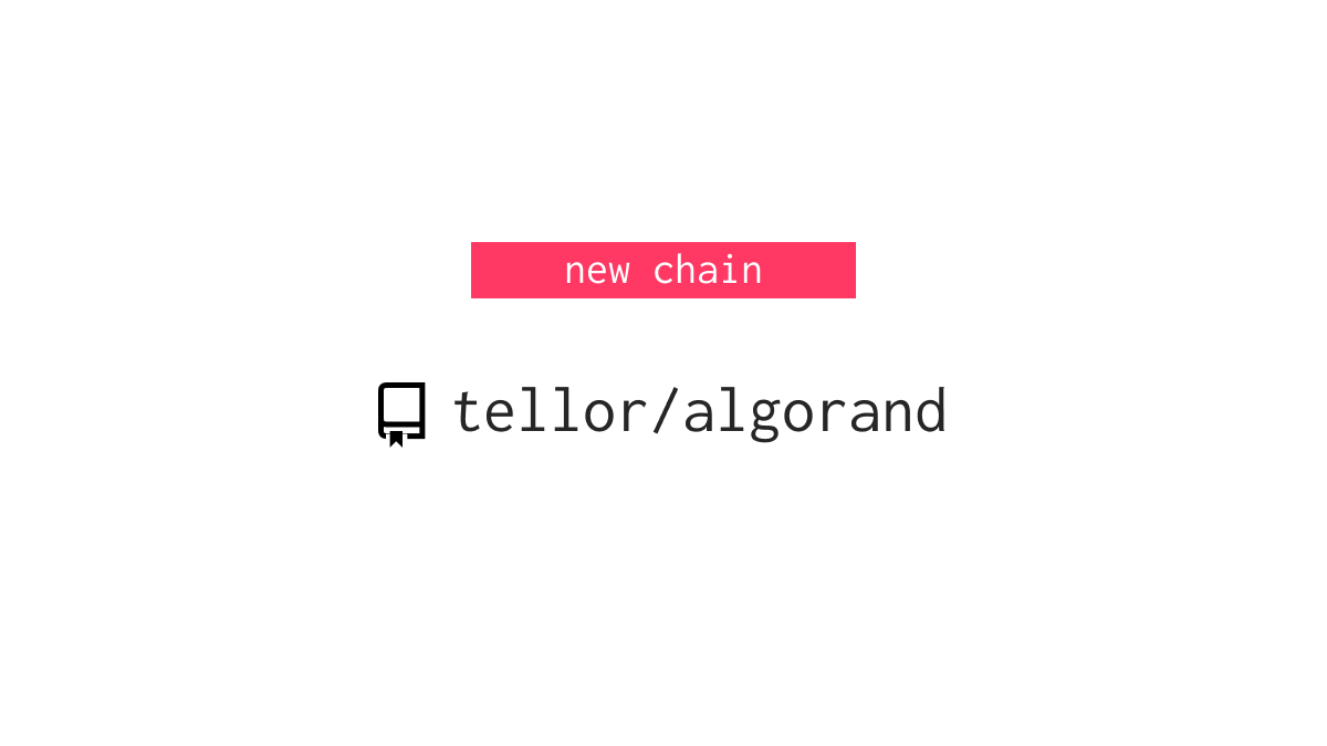 We are excited to announce that the Tellor oracle is now launched on mainnet <a href="/Algorand/">Algorand Technologies</a>!

If you are building on Algorand and need any off-chain data, look no further than Tellor.

tellor.io/blog/tellor-la…