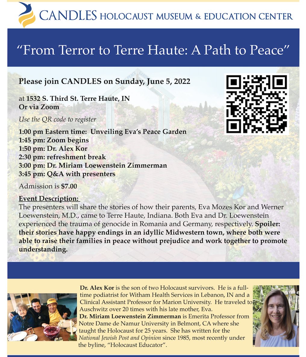 CANDLES Museum on Twitter "Join us Sunday, June 5th for a program