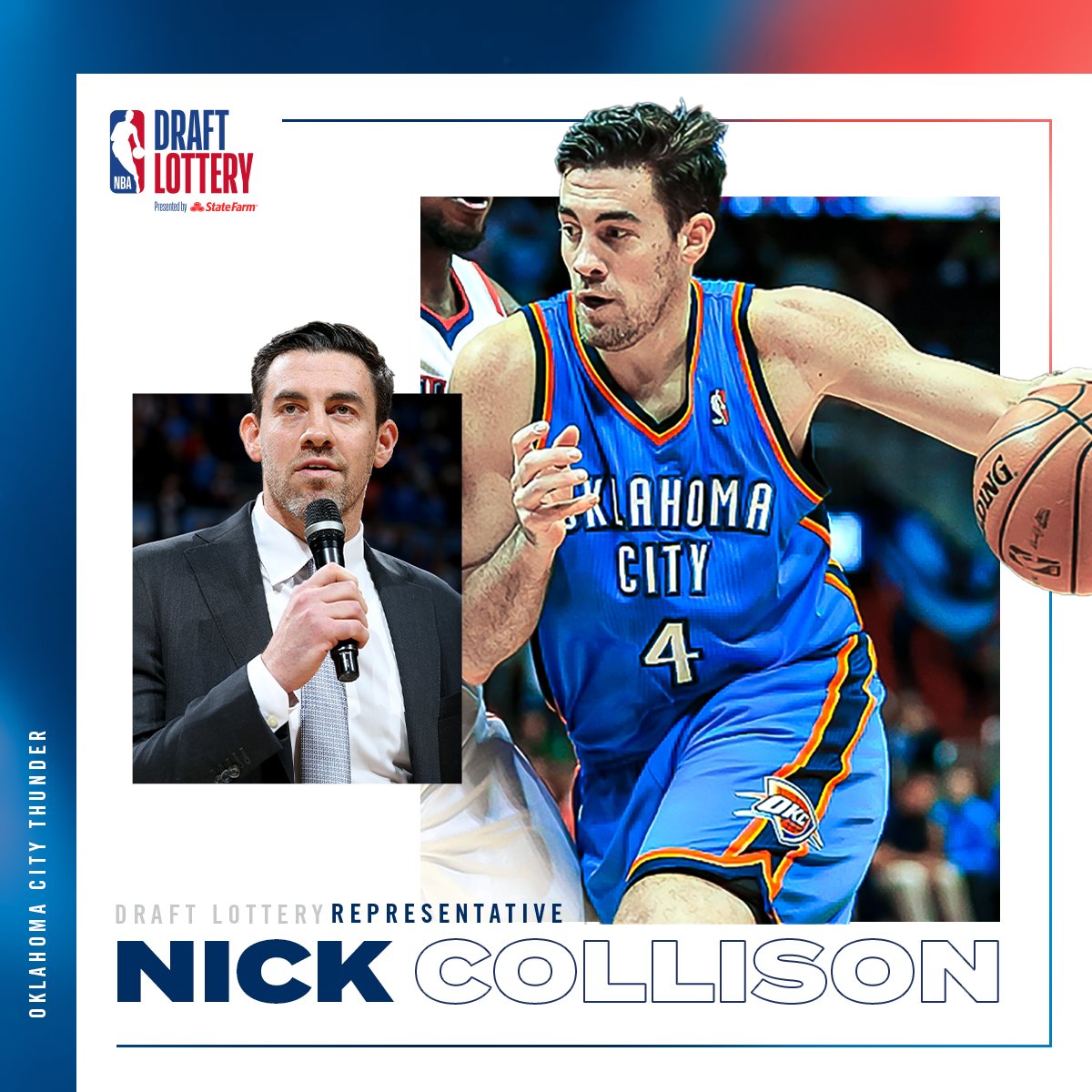 2022 NBA Lottery: Nick Collison to represent OKC Thunder