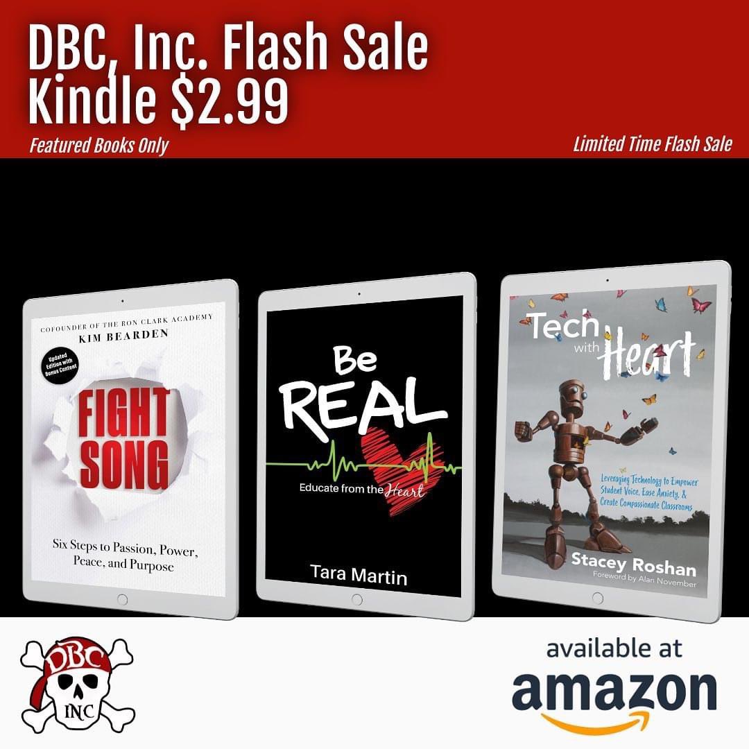 TaraMartinEDU's tweet photo. Only 1 more day of the $2.99 Mental Heath Awareness Month Sale for these 3 kindle books!❤️

Honored to have my book, Be REAL, next to #TechWithHeart by and #FightSongBook !
📖 https://t.co/xnFkxvr6IE

If you read it, would love to hear your thoughts. 
 #RealEdu #dbcincbooks https://t.co/To1d67ubCw