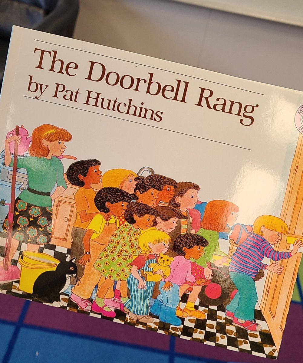 Introducing division to the 3s with the book "The Doorbell Rang" and sharing cookies between the friends who we see in the book!