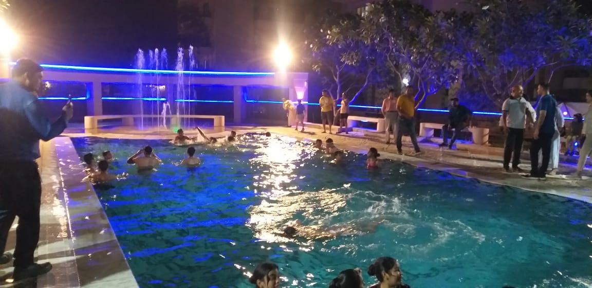 PranayamReside1's tweet photo. Inauguration of swimming pool at Pranayam, today! https://t.co/ONQhBDWEk9