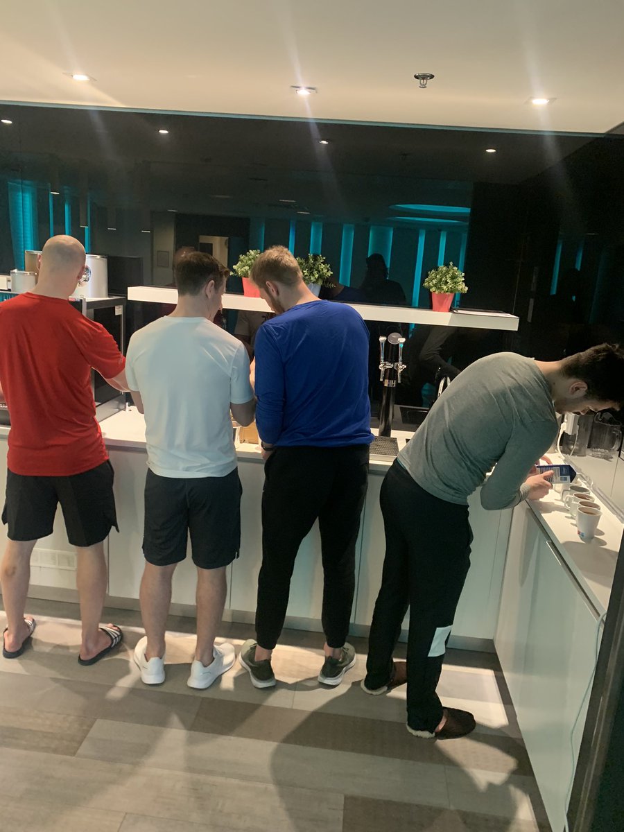 8matthewmyers's tweet photo. Is there anything more British than a production line of tea makers for bedtime 😁 @TeamGBicehockey https://t.co/V66f0kBqFa