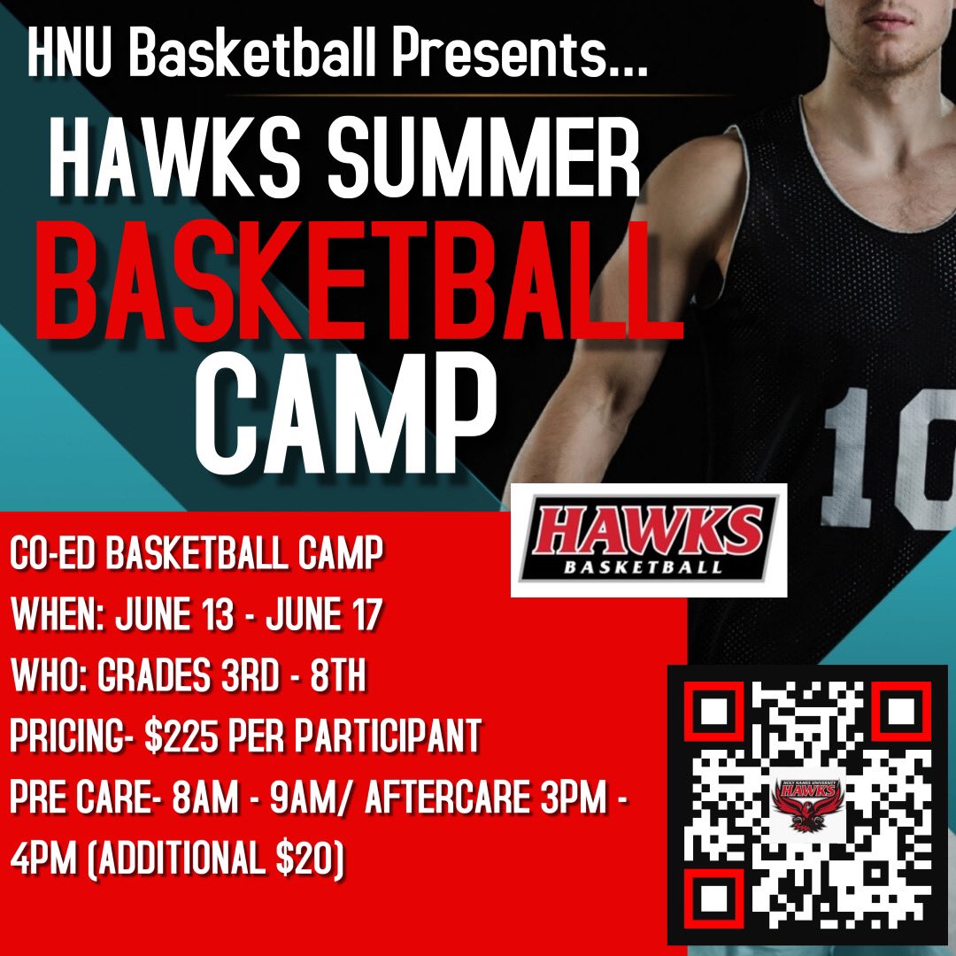 We have a CAMP for the youth!! Spread the word! Let's get better and have fun. #HNUWBB #hnuathletics