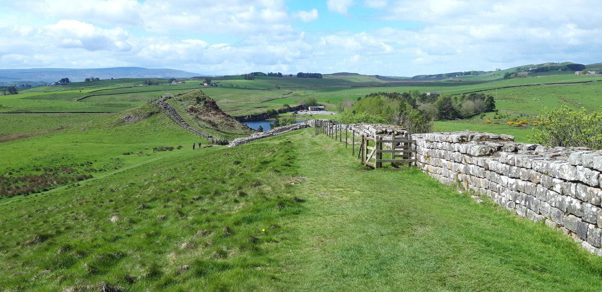 Busy day on Hadrian's Wall 
#HadriansWall #ancientbritain #Northumberland