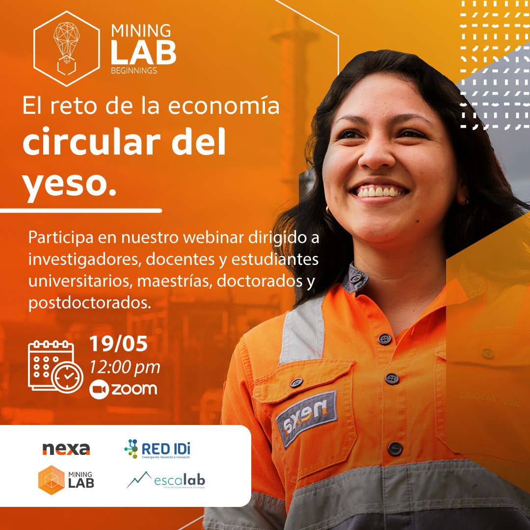 📢Participa del webinar: "𝗠𝗶𝗻𝗶𝗻𝗴 𝗟𝗮𝗯 𝗕𝗲𝗴𝗶𝗻𝗻𝗶𝗻𝗴𝘀: 𝗘𝗹 𝗿𝗲𝘁𝗼 𝗱𝗲 𝗹𝗮 𝗲𝗰𝗼𝗻𝗼𝗺𝗶́𝗮 𝗰𝗶𝗿𝗰𝘂𝗹𝗮𝗿 𝗱𝗲𝗹 𝘆𝗲𝘀𝗼" y conoce más sobre este desafío. 
👉Inscríbete aquí: bit.ly/3vWJmrv
👉Conoce más sobre el programa: bit.ly/3MOE0E0