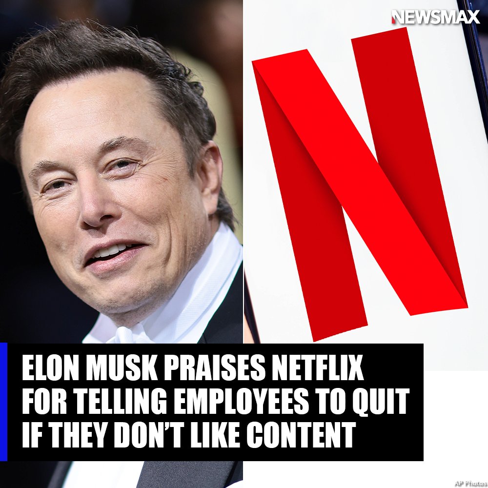 Billionaire @elonmusk praised Netflix for telling employees to quit if they don't want to work on content they don’t agree with. bit.ly/3LdHKxK