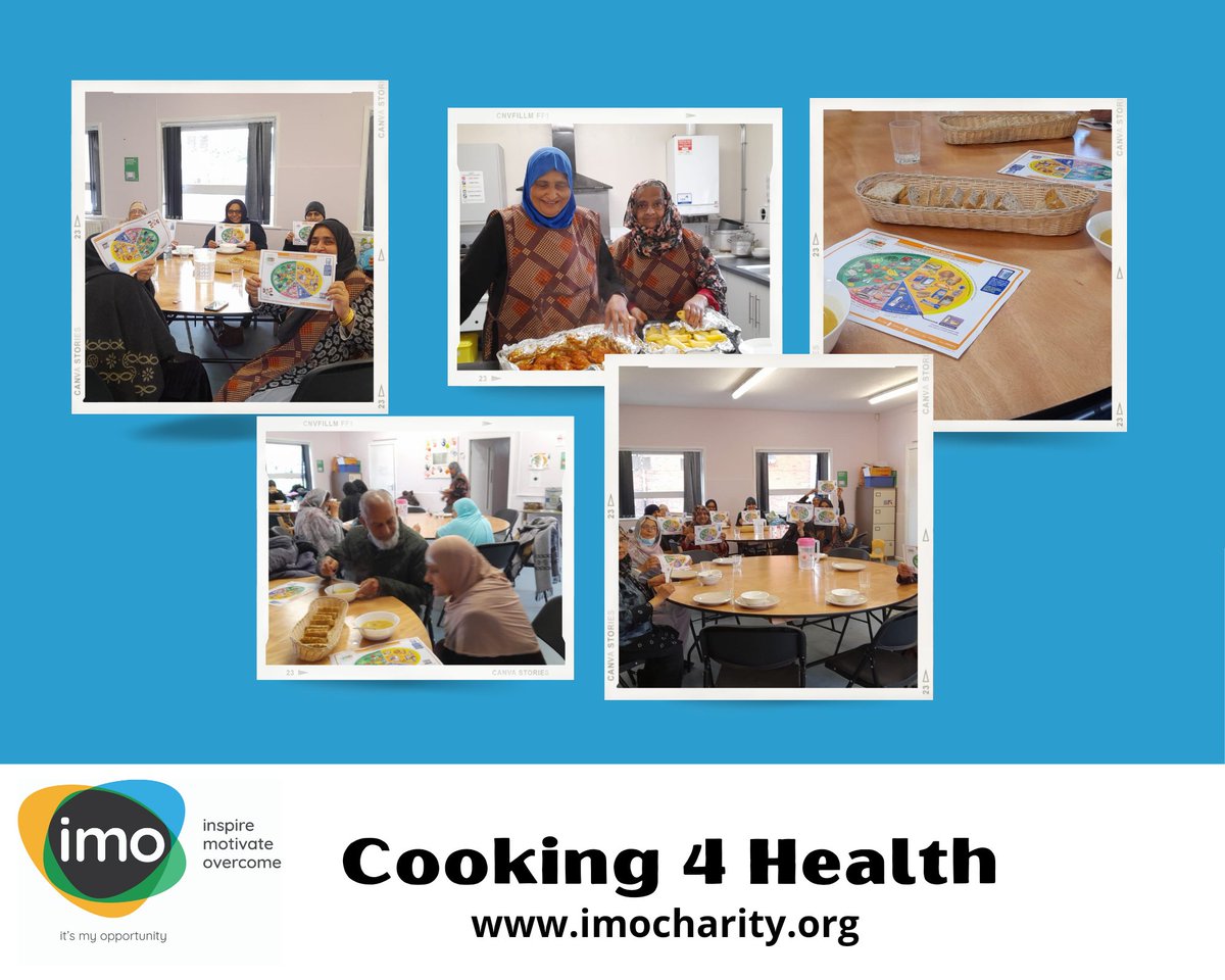 imocharity's tweet photo. We had an amazing #Cooking4Health session today at the famous Curry Club. Orange Lentil soup and Tandoori Oven Roasted Chicken with Potato Wedges were on the menu. Participants learnt about the Eat Well Plate and enjoyed the brilliant meal. #HealthyEating https://t.co/ZgK31by79R