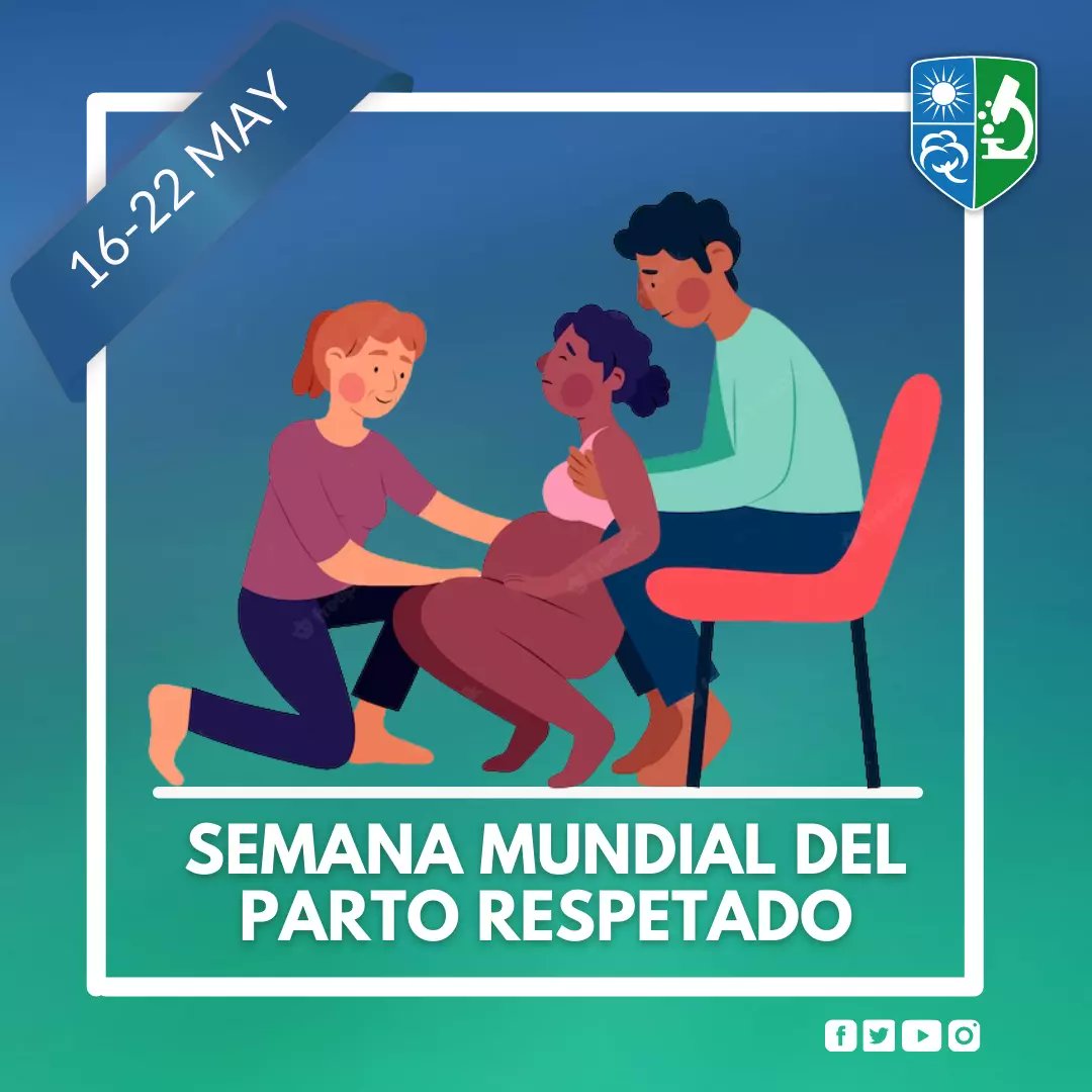 Socemca's tweet photo. 📣| EFEMÉRIDE 

📅 | DEL 16 al 22 DE MAYO: "SEMANA MUNDIAL DEL PARTO RESPETADO".

✒ | Edición: Leiva, Maira 

#SoCEMCA💙💚 #semanamundialdelpartorespetado https://t.co/O9mOwfUK8U