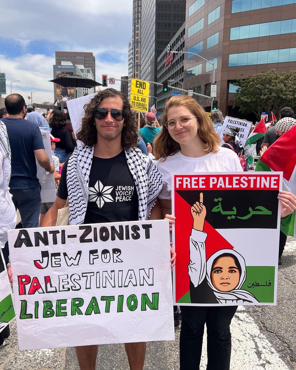 Anti-Zionist Jews showed up at Palestinian-led Nakba Day rallies across the country yesterday. 

Though the most visible and powerful Jews may continue to prop up Israel’s settler-colonial, apartheid regime, remember that the Jews in the streets want Palestine to be free.
