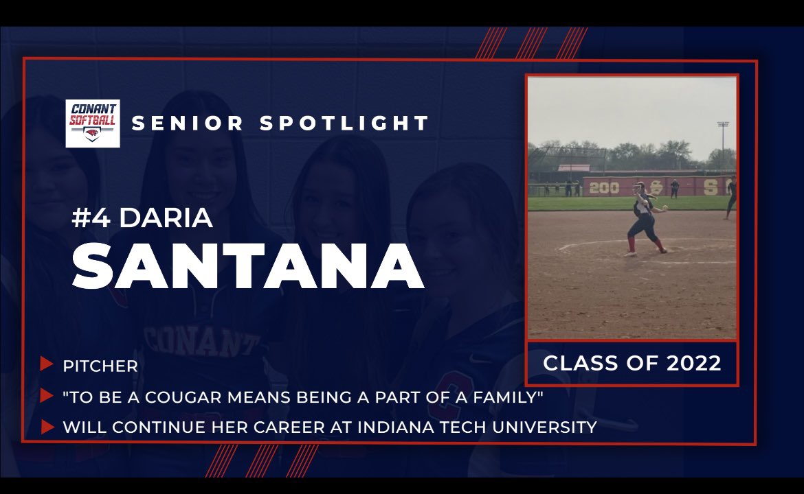 ConantSoftball's tweet photo. And here’s are other 2 seniors we are celebrating today! 💙❤️ #seniorspotlight https://t.co/fjeOhYzWWq
