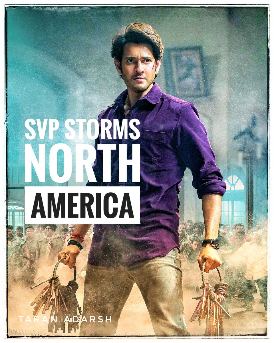 taran_adarsh's tweet photo. MAHESH BABU: 'SVP' STORMS NORTH AMERICA... #MaheshBabu proves his power in #Overseas yet again... #Telugu film #SarkaruVaariPaata embarks on a flying start in #NorthAmerica [#USA + #Canada], crosses $ 2 million... Extended weekend total: $ 2,009,205 [₹ 15.64 cr]. @comScore https://t.co/pX9Yhwj5q3