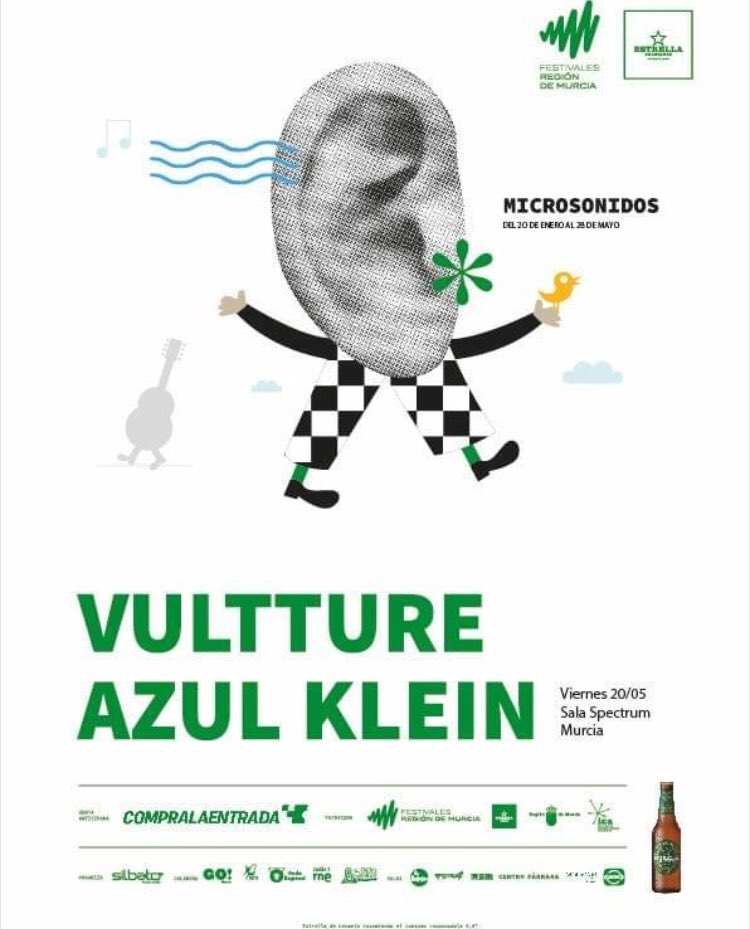 Silbato_Murcia's tweet photo. Más #Microsonidos2022 esta semana. Aquí, con @VulttureMusic y #AzulKlein. Viernes 20, #SalaSpectrum. https://t.co/uWvwoa94L5