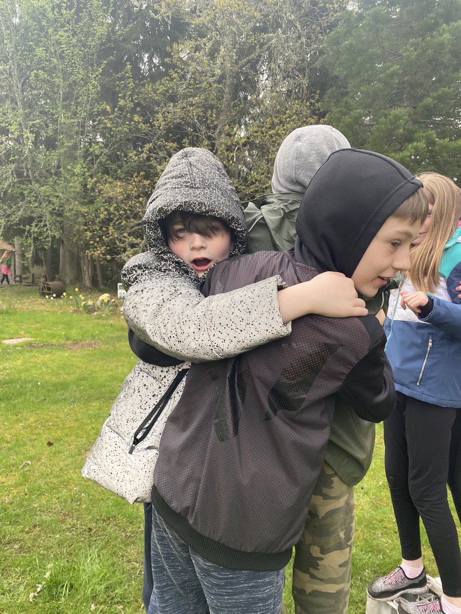 First residential trip in three years!  Woop woop. The rain is biblical but we don’t care.