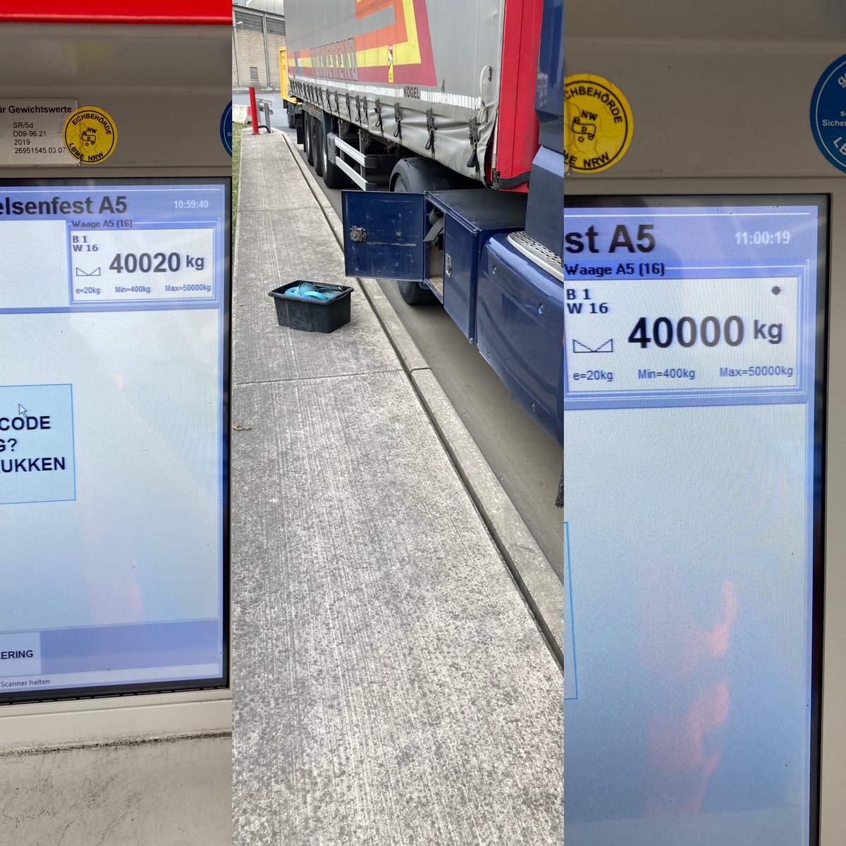 Soms moet je denken in oplossingen. Zoals vanochtend, toen de auto 20 kg te veel woog op de weegbrug 😎