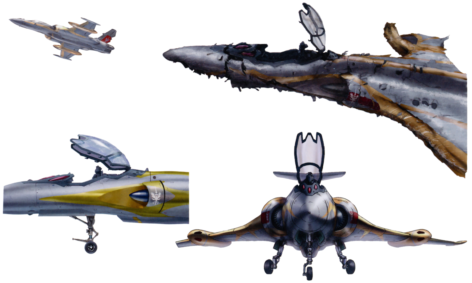 Chad The Sv 154 Svard Sword In Swedish From Macross Delta 16 The Design Inspiration For The Svard Is The Lockheed F 104 Starfighter The Sv 154 Svard Debuted In Episode 5 Also