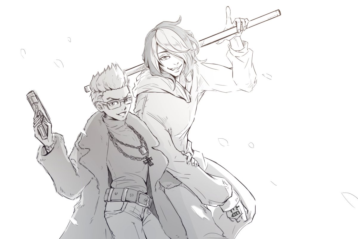 guanghui_shi's tweet image. #見た人もなにか無言で2人組をあげる