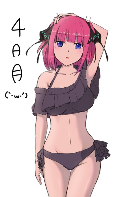 めろんぱん💌🐸 🐑🪄 🐣📣 🐩🗝️さんがTwitterに投稿した中野二乃(五等分の花嫁)のイラスト。