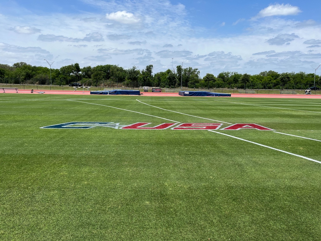 SFSturf_pros's tweet photo. Another great @ConferenceUSA tournament held on an SFS campus last week. @ChrisFerg95 had things just right at @UTSATrackField! https://t.co/dxhsyTHCY4