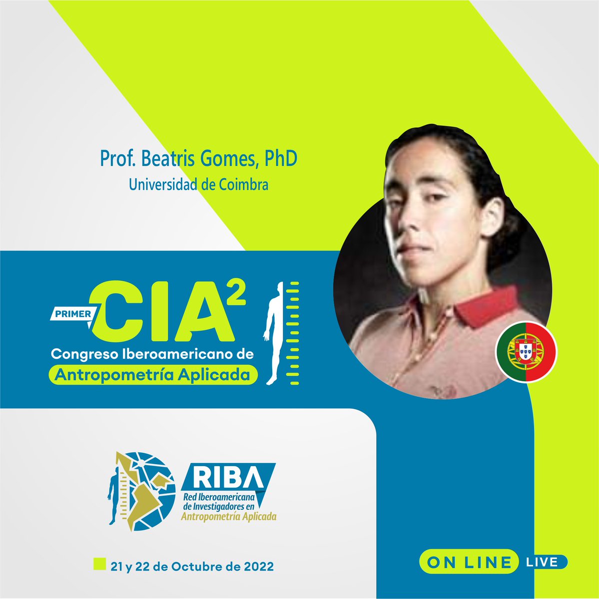 Beatriz  Gomes, Doctora en Ciencias del Deporte, será una de los disertantes principales del #CIA² con la conferencia “ La importancia de la antropometría en los jóvenes palistas. Desde el Rendimiento a la configuración del material” #antropometría #performance #canotaje