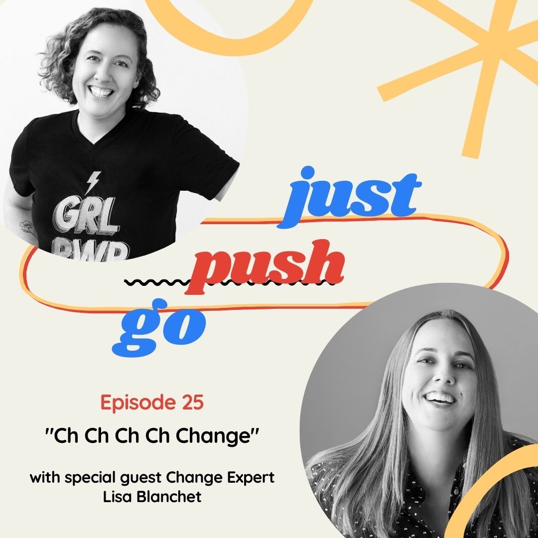 LisaBlanchet_ca's tweet photo. In case you missed my interview on @JustPushGoPodc1, get on it. These two incredible, intelligent and hilarious human beings bring it all to each episode. #podcasts #changemanagement https://t.co/AeIXI6YsLq